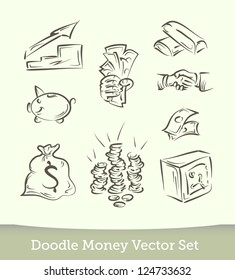  finance doodle set