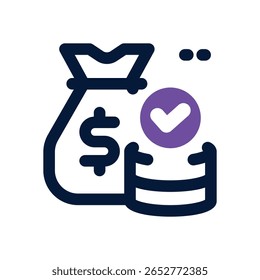finance duotone icon. Sleek and modern vector icon for websites, mobile apps, marketing materials, and corporate design. Fully scalable and ready to use.
