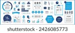 finance and economics Illustrations and Design Ideas Set with Text frames, Borders and Other Decorations, colorful ver. (Text translation: "investment","Layout Ideas") Open path available. Editable.