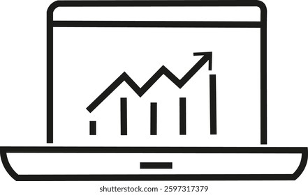 Finance editable line icon vector.