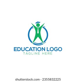 Finance Education Logo Template. Vector Illustrator
