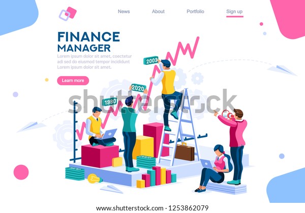 Finance Engineering Graph Economics Statistic Sales Stock Vector