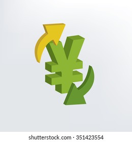 Finance exchange design,three dimension,vector