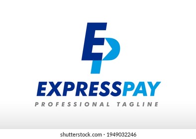 Finance Express Pay Logo Design Vector Icon Illustration.