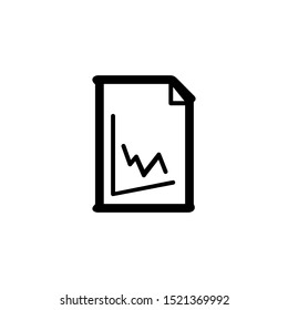 Finance file icon. Accounting archive symbol