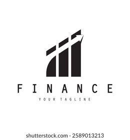 finance and financial logo creative arrow diagram market design template