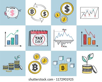 Ilustración del concepto de finanzas y rendimiento financiero