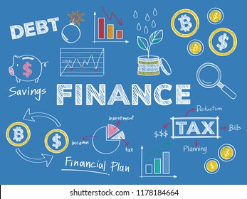 Finance and financial performance concept illustration