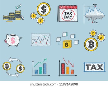 Finance and financial performance concept illustration