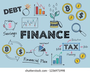 Illustration des Finanz- und Finanzleistungskonzepts