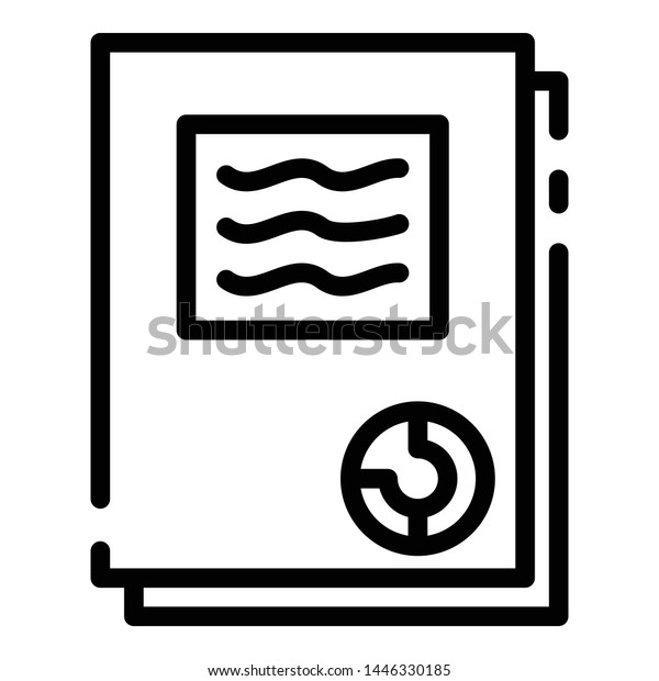 Finance folder icon. Outline\
finance folder vector icon for web design isolated on white\
background