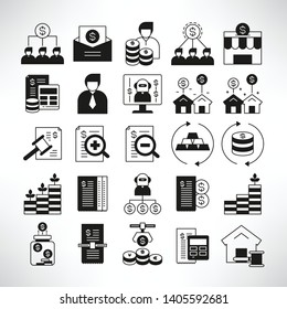 finance and fund management icons