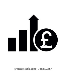 finance funt sterling icon vector