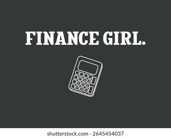 Finance girl t shirt design empowering shirt for women in finance and accounting