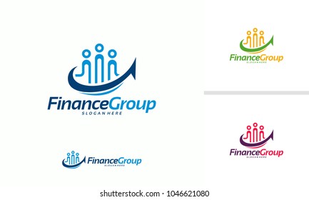 Finance Group Logo Designs Concept Vector, Finance Forum Logo Template Designs