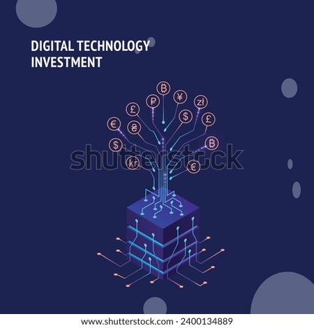 Finance growth illustration set. Characters analyzing investments, celebrating financial success and money growth. Money increasing concept. Vector illustration.