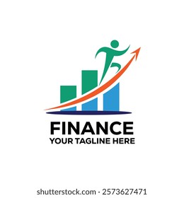 Finance Growth Logo Template Design
