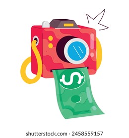 Finance Handling Flat Stickers icon