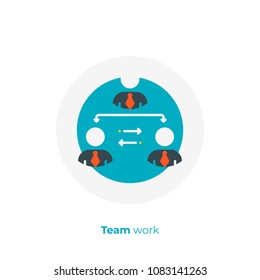 Finance hierarchy flat art icon, business management vector art, cartoon digital remote team illustration