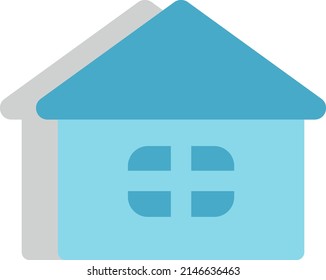 Finance home, illustration, vector on a white background.