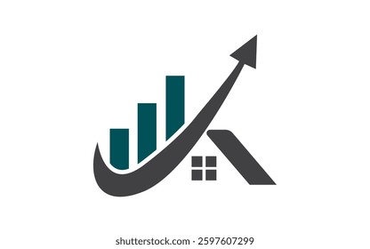 Finance home Logo Design Creative and Professional Finance house Logo Design Creative and Elegant Minimalistic building Logo Design Vector for any Brand Business CompanyFinance home Logo Design