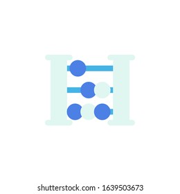 finance icon, abacus icon . Perfect for application, web, logo and presentation template. icon design flat style