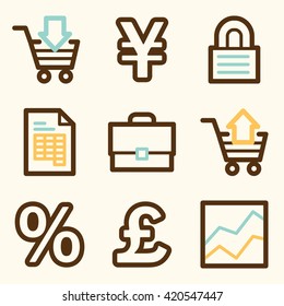 Finance icon, business vector web sign. Banking icon flat. Design mobile icon, vector pictogram. Money infographics symbols.
