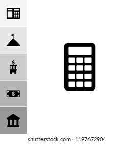 Finance icon. collection of 6 finance filled icons such as money, pyramid flag, bank, atm. editable finance icons for web and mobile.