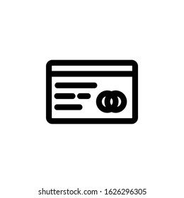 finance icon, credit card security code icon design line style. Perfect for application, web, logo and presentation template