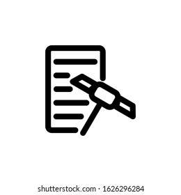 finance icon, data mining icon design line style. Perfect for application, web, logo and presentation template