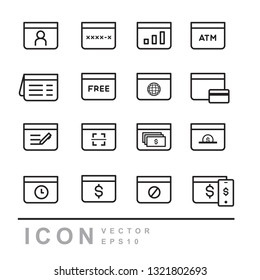 finance icon design.