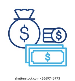 Elemento de icono de finanzas para diseño