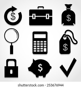 Finance icon great for any use. Vector EPS10.