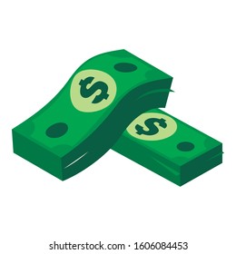 Finance icon. Isometric illustration of finance vector icon for web