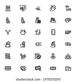 finance icon or logo isolated sign symbol vector illustration - Collection of high quality black style vector icons
