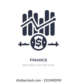 finance icon on white background. Simple element illustration from Business concept. finance icon symbol design.
