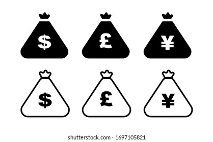 icono financiero sobre fondo blanco