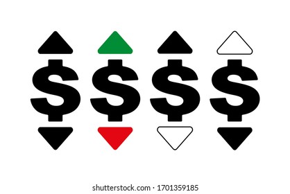 icono financiero sobre fondo blanco