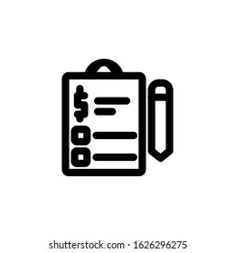 finance icon, planning icon design line style. Perfect for application, web, logo and presentation template