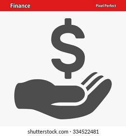 Finance Icon. Professional, pixel perfect icon optimized for both large and small resolutions. EPS 8 format.