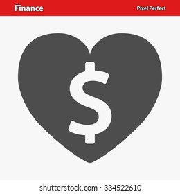 Finance Icon. Professional, pixel perfect icon optimized for both large and small resolutions. EPS 8 format.