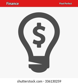 Finance Icon. Professional, pixel perfect icon optimized for both large and small resolutions. EPS 8 format.