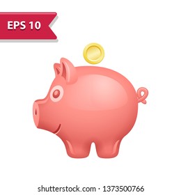 Finance Icon. Professional, pixel-aligned icon in realistic colors.