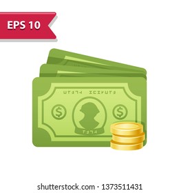 Finance Icon. Professional, pixel-aligned icon in realistic colors.