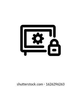 finance icon, security icon design line style. Perfect for application, web, logo and presentation template