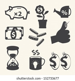 Finance icon set