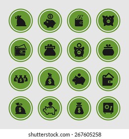 finance icon set