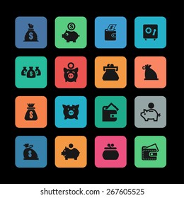 finance icon set