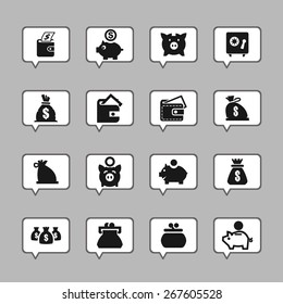finance icon set