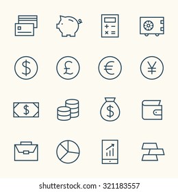 Finance icon set